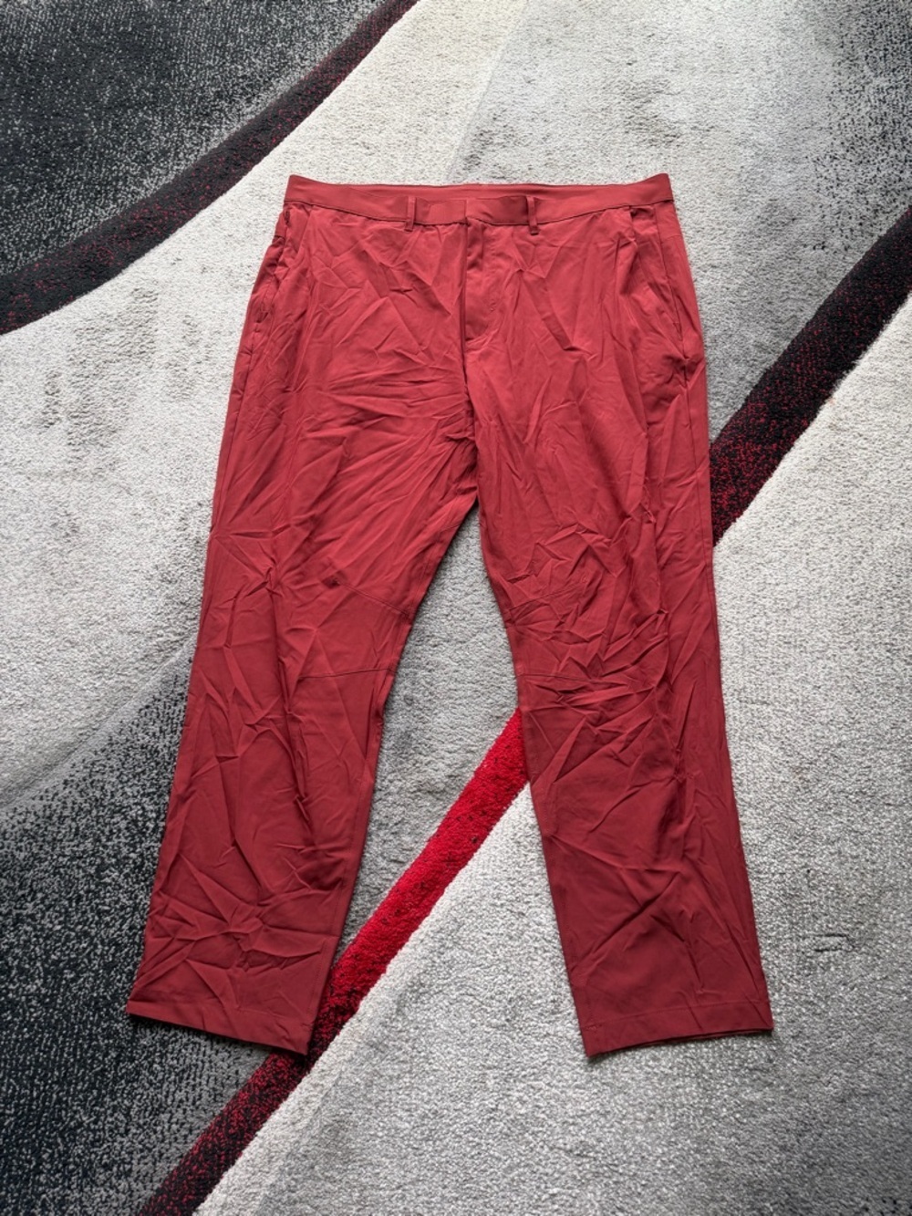 Fabletics Men's Rust Orange Athletic Pants
